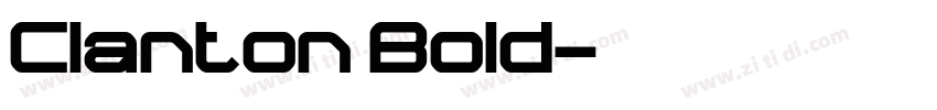 Clanton Bold字体转换